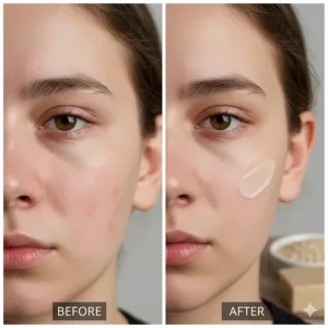 Teenager washing their face with oatmeal soap to utilize its oil-absorbing benefits and promote clear skin and fight acne.