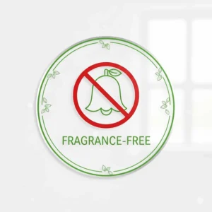 An icon representing "fragrance-free" to emphasize the gentle nature of the Basis Soap formula.