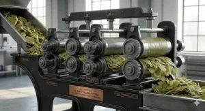 Infographic explaining the manufacturing process of triple milled soap for men to create a dense bar.