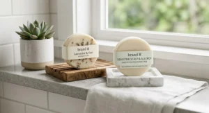 An unscented, gentle shampoo bar designed as the best shampoo bar for people with a sensitive scalp or allergies.