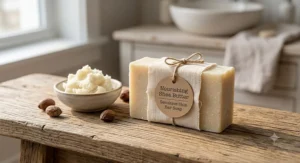 Nourishing shea butter sensitive skin bar soap for deep hydration and skin comfort